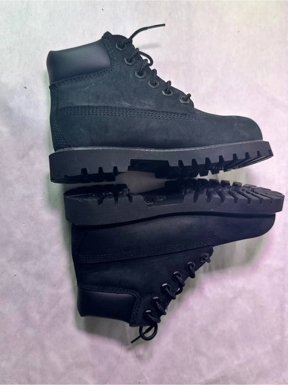 Timberland Kids Black Lace-Up Rugged Ankle Boot